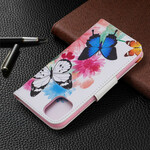 Capa para iPhone 11R Borboletas e Flores Pintadas