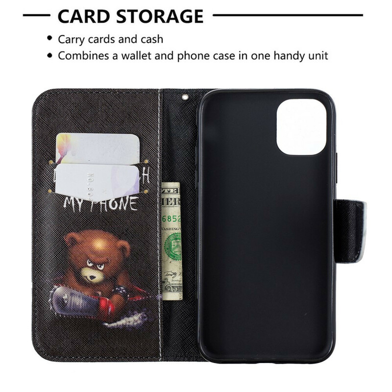 Capa para iPhone 11R Urso Perigoso