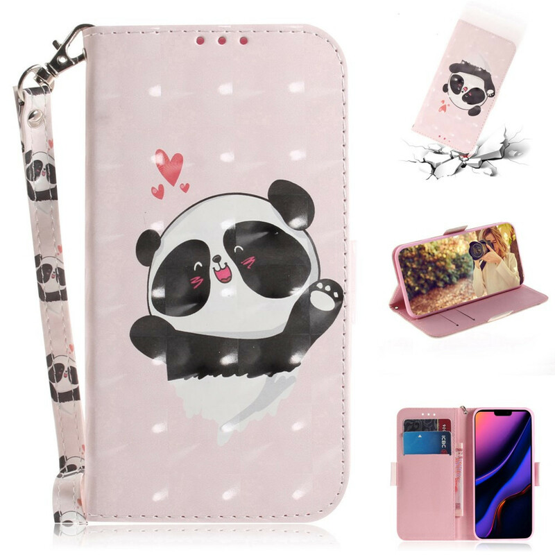 iPhone 11R Capa de cinta de amor Panda Panda 11R