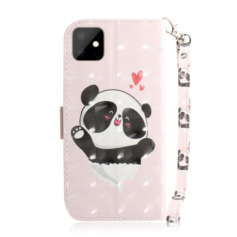 iPhone 11R Capa de cinta de amor Panda Panda 11R