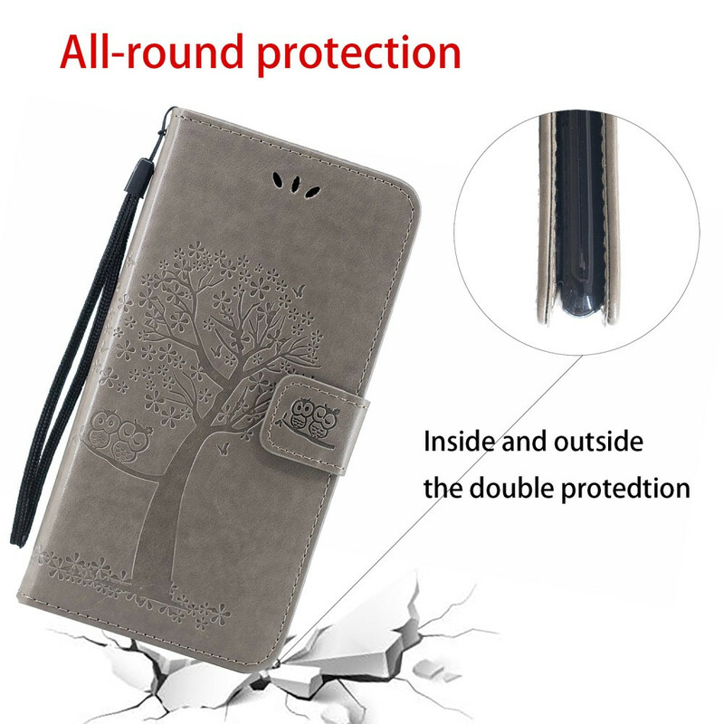 Capa para iPhone 11R Tree and Owls with Strap Capa para iPhone 11R Tree and Owls with Strap