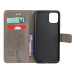 Capa para iPhone 11R Tree and Owls with Strap