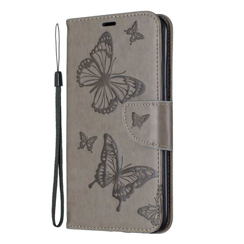 iPhone 11 Capa de cordão de borboleta Max Printed Butterflies