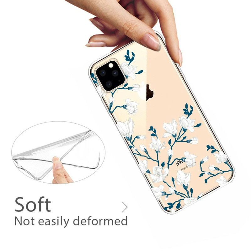 iPhone 11 Max Case White Flowers
