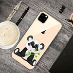 iPhone 11 Máximo Capa Transparente Panda Triste