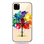 Capa iPhone 11 Árvore de Aquarela Max Transparente