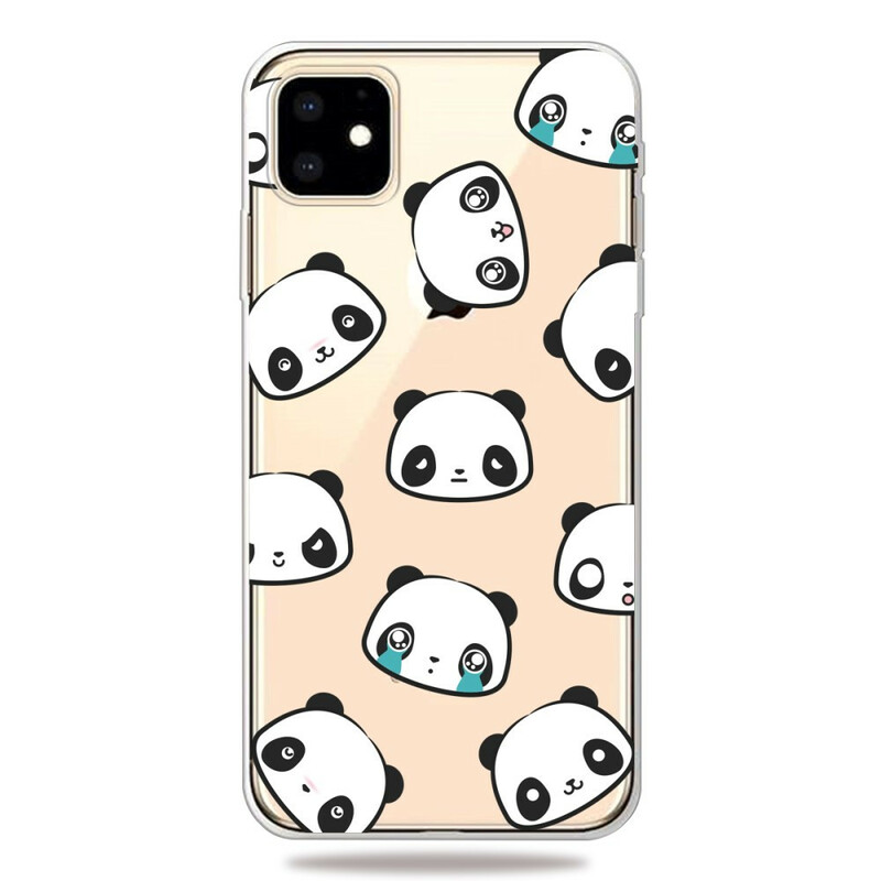 Capa iPhone 11 Pandas Sentimentais