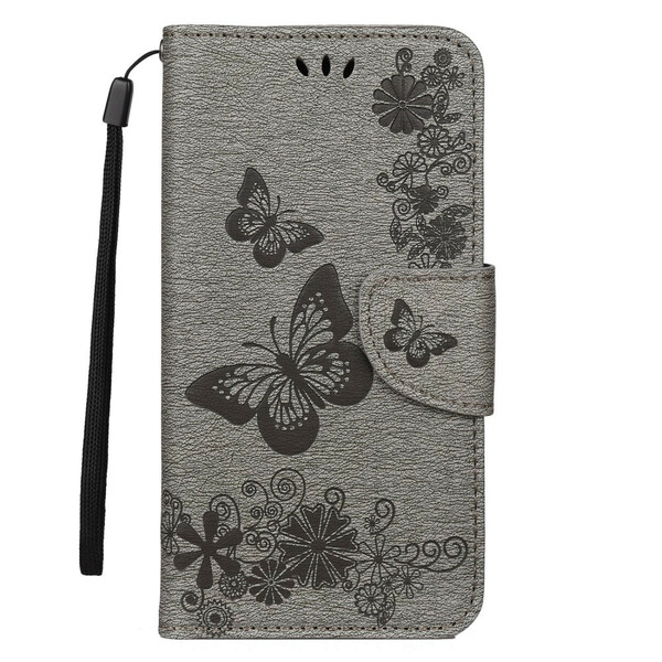 Esplêndida capa para iPhone 11 Butterflies com Lanyard