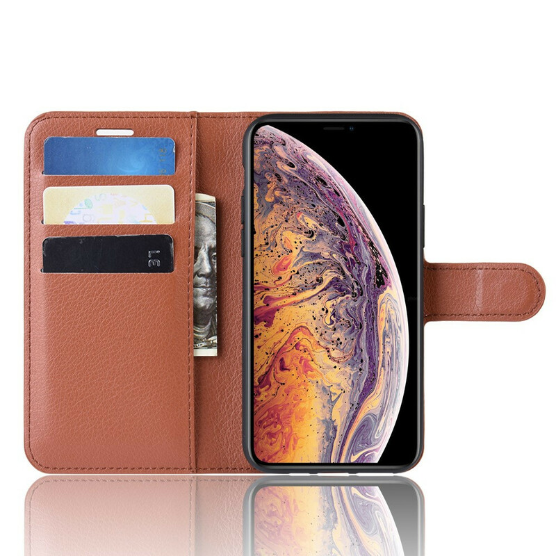 Capa para iPhone 11 Pro Max Leather Effect Premium Litchi