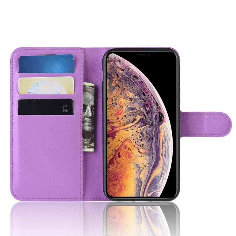 Capa para iPhone 11 Pro Max Leather Effect Premium Litchi