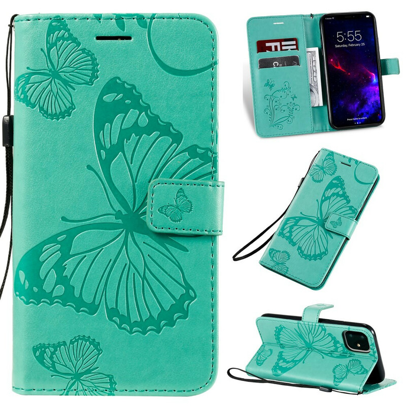 Lanyard Butterflies Gigantes iPhone 11 Capa