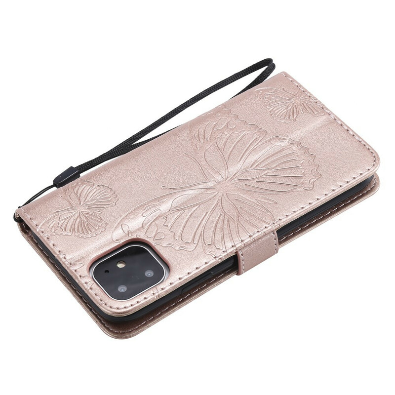 Lanyard Butterflies Gigantes iPhone 11 Capa Lanyard Butterflies Gigantes iPhone 11 Capa