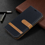 iPhone 11 Case Fabric and Leather Effect with Strap (Tecido e Efeito Couro com CordÃ£o)