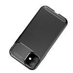 iPhone 11 Capa flexível de fibra de carbono