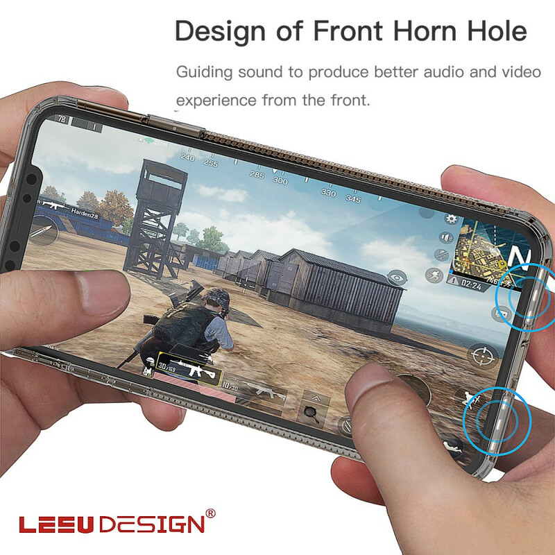 iPhone 11 Capa transparente LEEU Almofadas de protecção