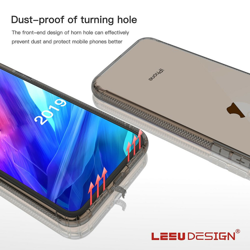 iPhone 11 Capa transparente LEEU Almofadas de protecção