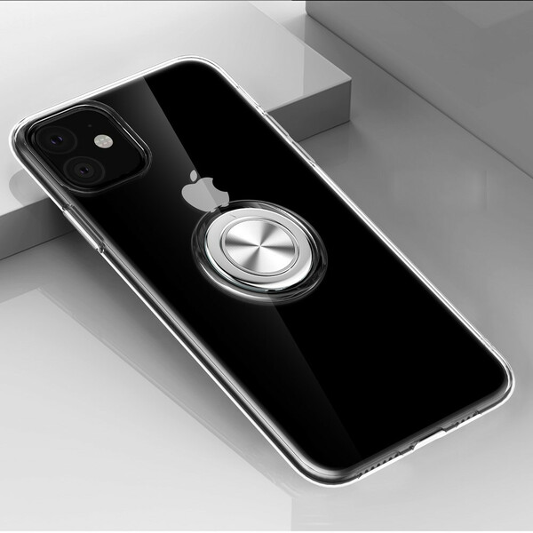 iPhone 11 Capa transparente com suporte de anéis