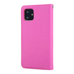 Capa Flip Cover iPhone 11 Efeito Couro Seda