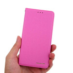 Capa Flip Cover iPhone 11 Efeito Couro Seda