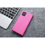 Capa Flip Cover iPhone 11 Efeito Couro Seda