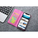 Capa Flip Cover iPhone 11 Efeito Couro Seda