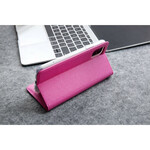 Capa Flip Cover iPhone 11 Efeito Couro Seda