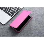 Capa Flip Cover iPhone 11 Efeito Couro Seda