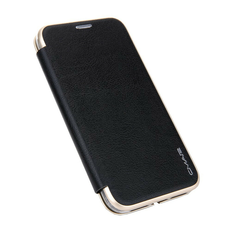Capa Flip Cover iPhone 11 Leatherette Metallic Edges