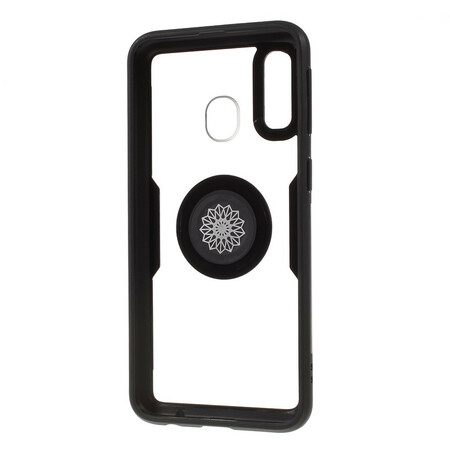 Samsung Galaxy A30 Capa transparente com suporte para anéis