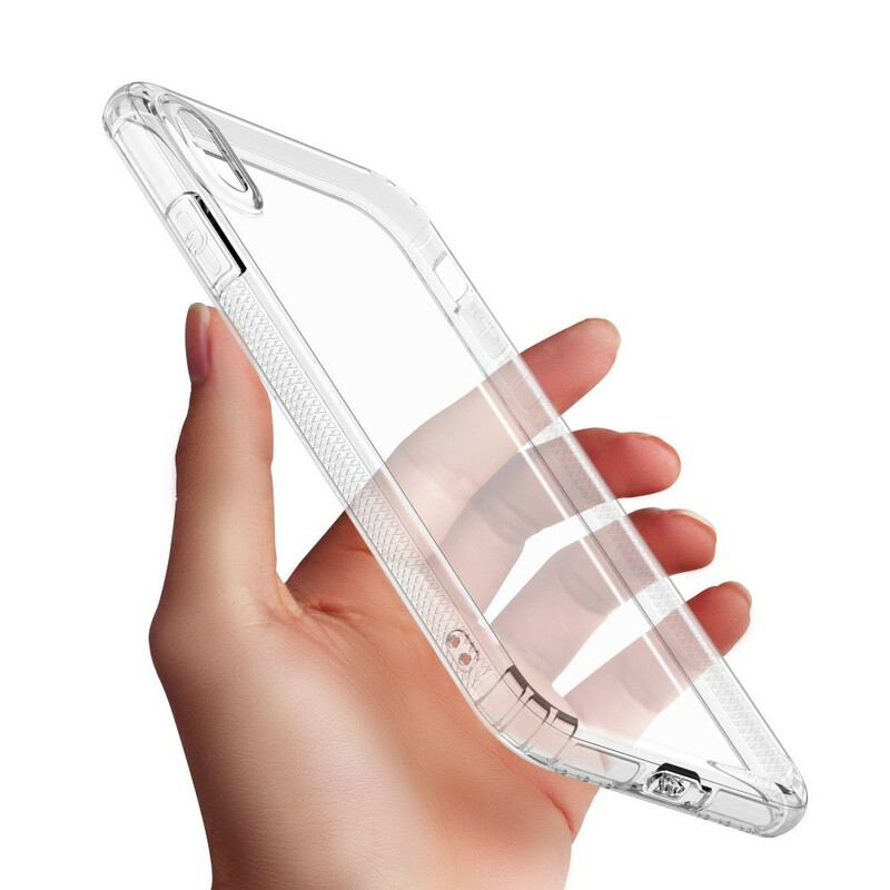 iPhone XS Máxima capa transparente LEEU Almofadas de protecção