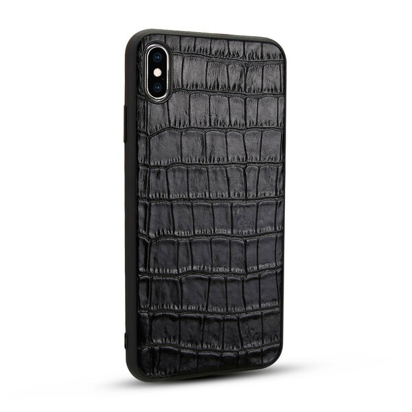 iPhone X / XS Genuine Leather Case Crocodile Texture