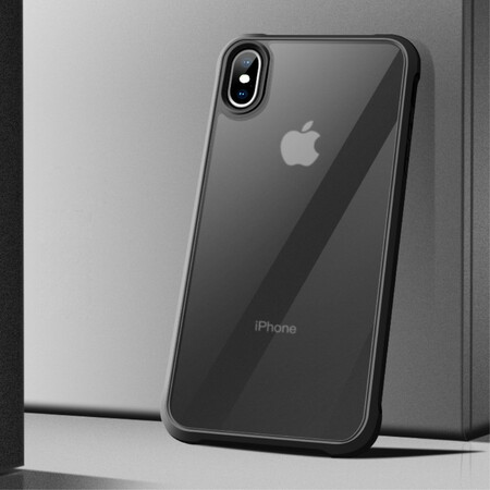 iPhone X Capa transparente LEEU Almofadas de protecção