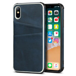 Capa dupla de cartão monocromática para iPhone X