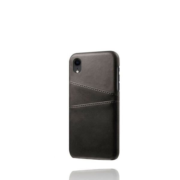Capa de cartão com efeito de couro para iPhone XR