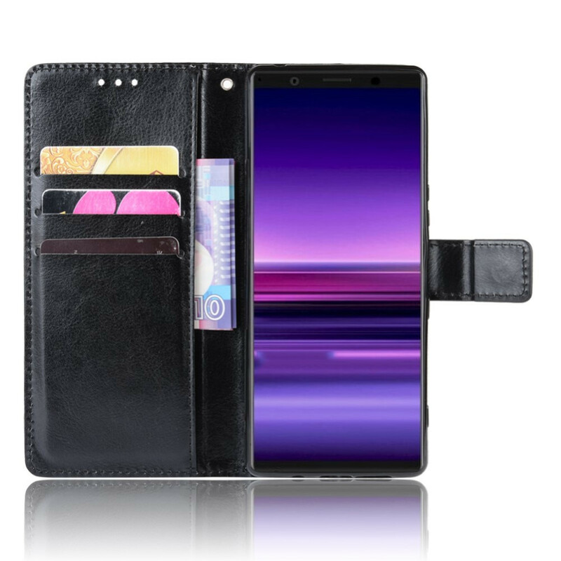 Capa de pele Sony Xperia 5 Flashy Leatherette