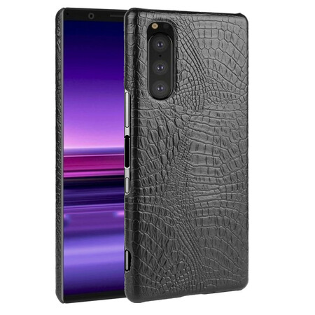 Estilo Crocodilo Sony Xperia 5 Estilo Capa de pele de crocodilo
