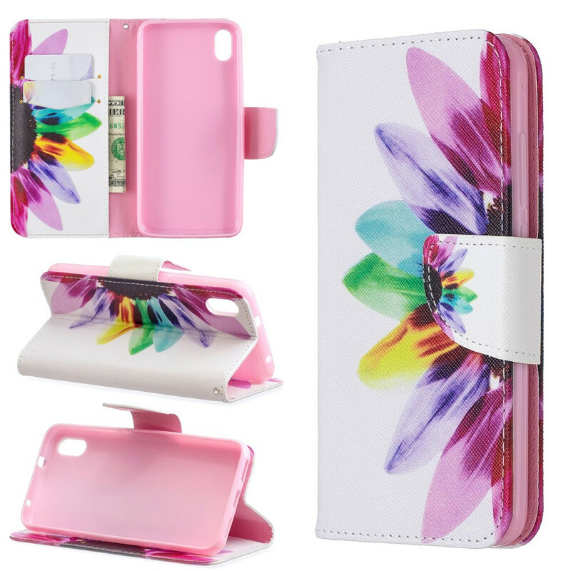 Xiaomi Redmi 7A Capa de Flor de Aquarela