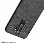 Xiaomi Redmi Note 8 Pro Capa de Couro Lychee Linha Dupla Efeito Lychee