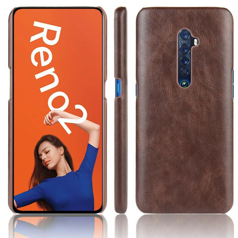 Efeito Lychee da capa de couro Oppo Reno 2