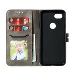 Google Pixel 3A Capa de Couro Kitten