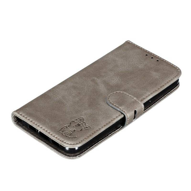 Google Pixel 3A Capa de Couro Kitten