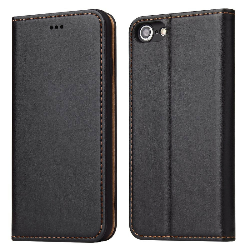 Capa Flip Cover iPhone 8 / 7 Style Leather Stitching