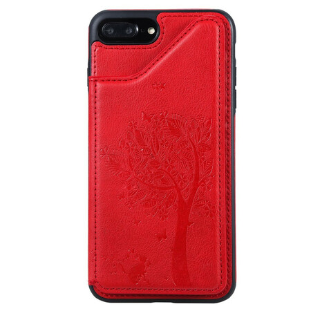 Capa iPhone 8 Plus / 7 Plus Impressão de Cartão Cat Holder