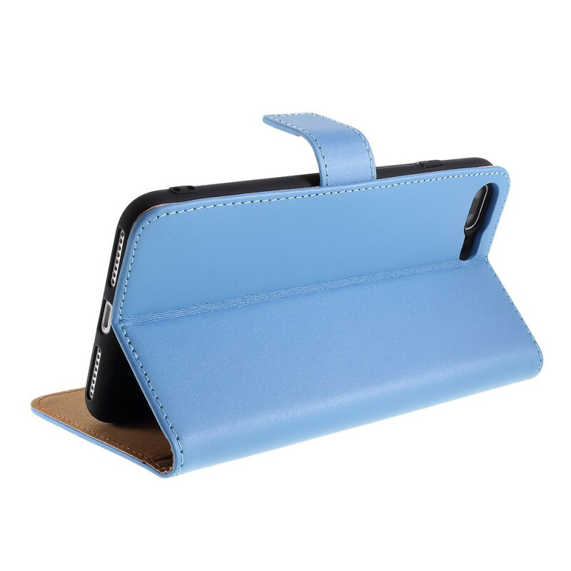 Capa iPhone 8 Plus / 7 Plus Cor de Couro Genuíno Capa iPhone 8 Plus / 7 Plus Cor de Couro Genuíno