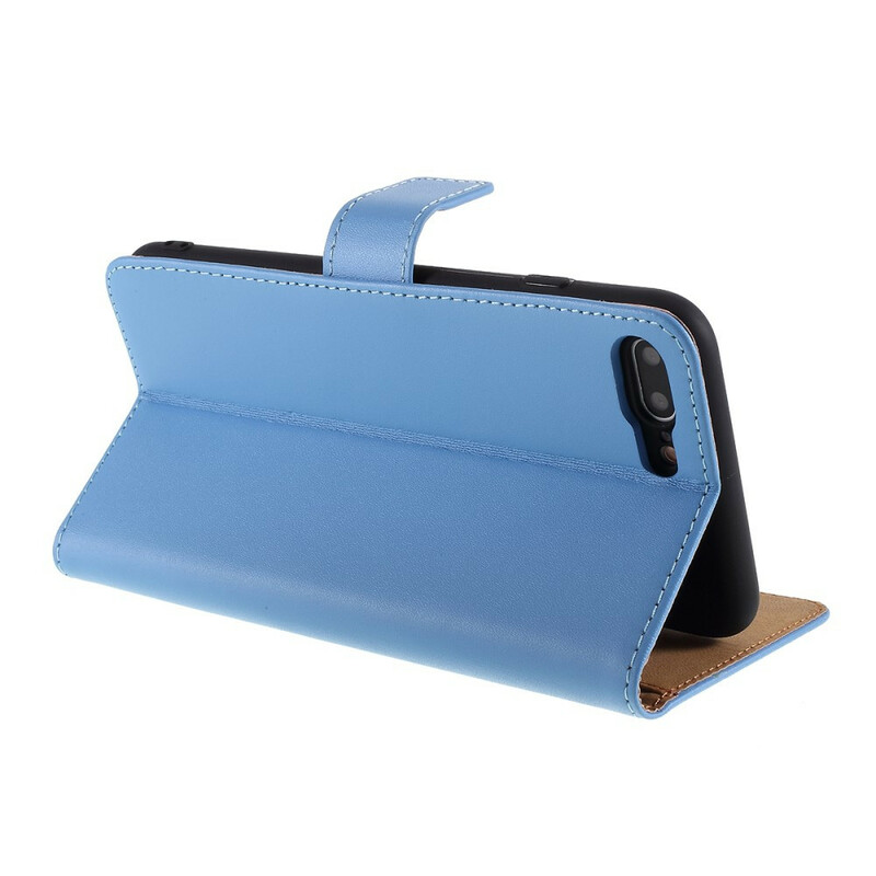 Capa iPhone 8 Plus / 7 Plus Cor de Couro Genuíno Capa iPhone 8 Plus / 7 Plus Cor de Couro Genuíno