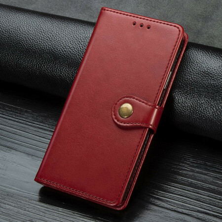 Capa Samsung Galaxy S9 em pele com fecho Vintage