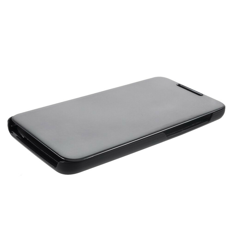 Capa Flip Xiaomi Pocophone F1 Efeito Espelho e Efeito Couro