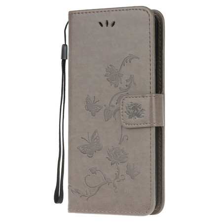 Xiaomi Redmi Note 8 Case Butterflies e Flores Asiáticas