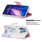 Xiaomi Redmi Note 8 Capa pintada com Borboleta e Flor