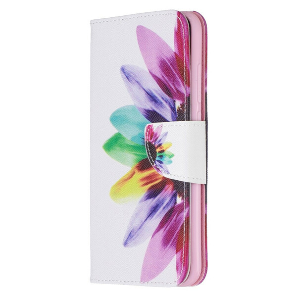 Xiaomi Redmi Note 8 Capa flor de aguarela